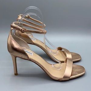 Steve Madden Fame Rose Gold Halo Strap Sandal